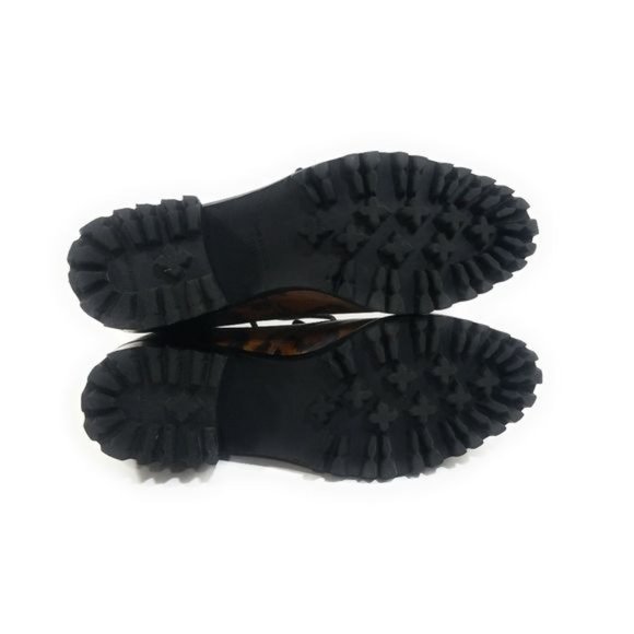 Sophia Webster Roxy Leopard Print Lace Up Ankle Boots Chunky Lug Sole Size 6.5 - Picture 8 of 9